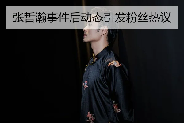 张哲瀚事件后动态引发粉丝热议